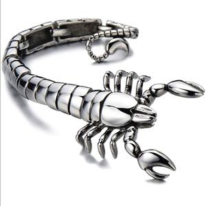 MEN’S STAINLESS STEEL SCORPION BRACELET